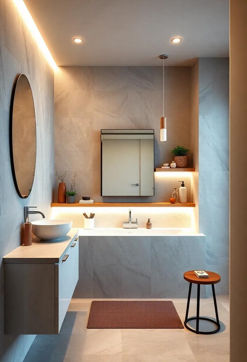 LED Lighting: Install LED strip lighting beneath cabinets or along shelves for a contemporary and energy-efficient glow