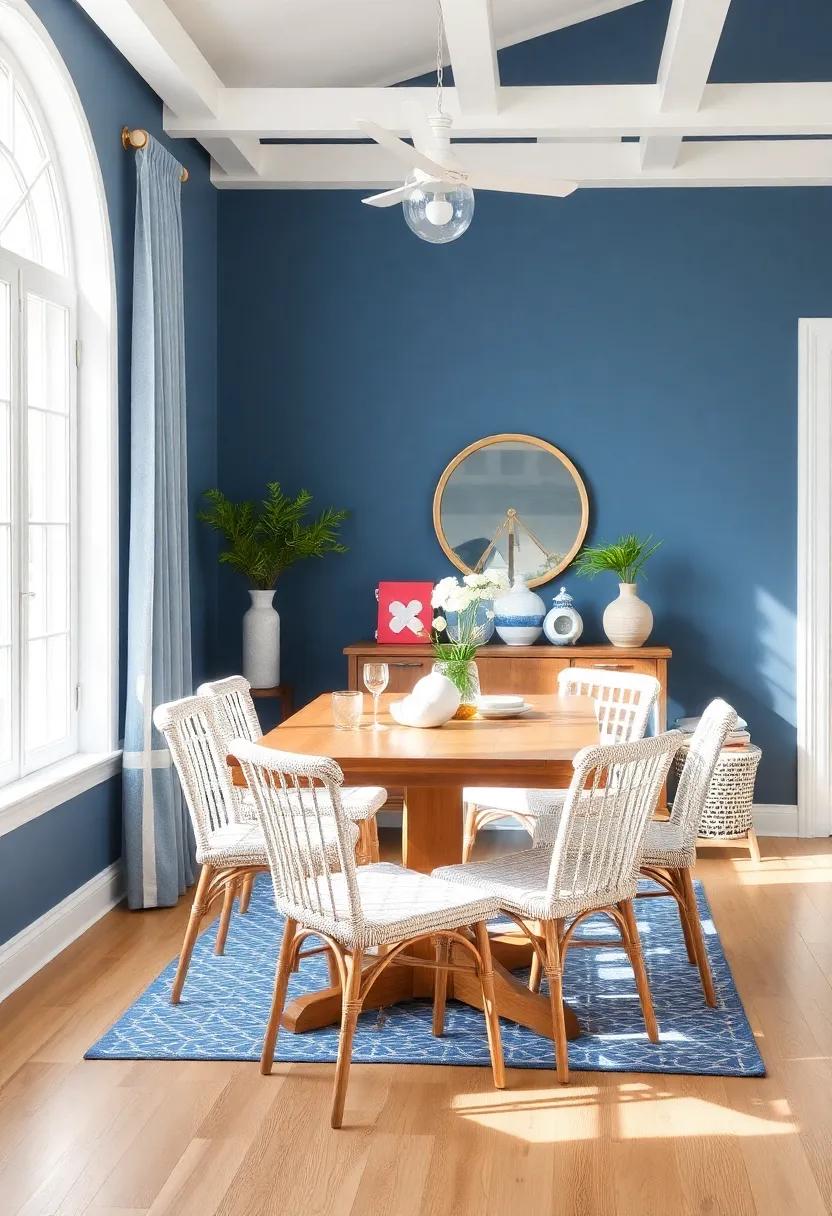 Coastal Cottage: ⁤Use soft ⁣blues, whites, and nautical accents to⁣ create a laid-back, breezy dining area reminiscent of beachside living