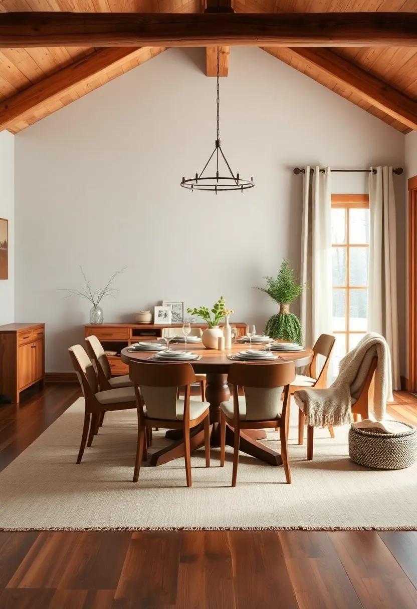 Cozy ‍cabin Retreat: ‍Use natural textures, warm fabrics, and ‌earthy colors​ to create ​a​ welcoming and relaxed dining ⁤experience reminiscent of a‌ mountain⁤ lodge