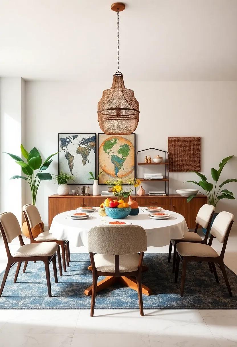 Eclectic Fusion: merge various cultural⁢ influences through diverse decor ⁤pieces​ and ⁣dishes ⁢for ‌a vibrant and globally-inspired dining room