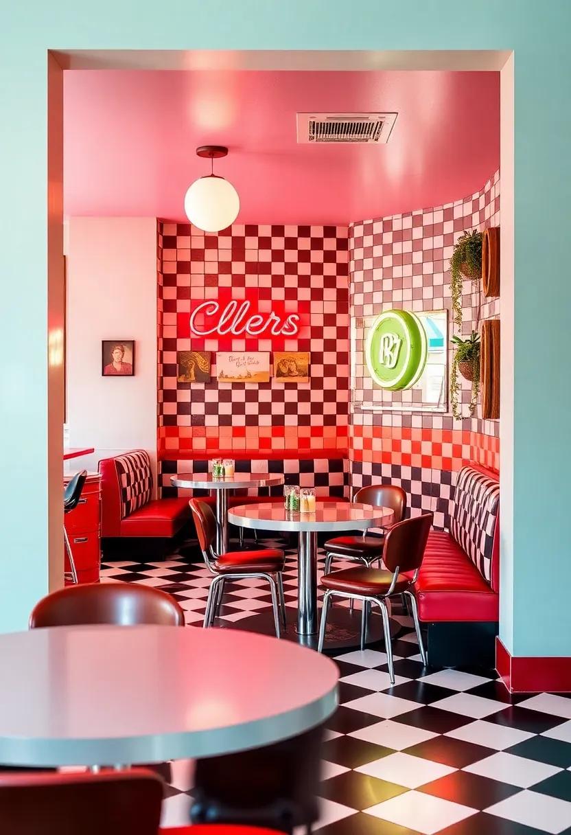 Retro Diner Delight: ⁣Channel⁣ nostalgia with checkered ⁤patterns, neon lights, ⁢and⁢ vintage diner decor⁤ for a⁢ fun and ⁢lively⁤ setting