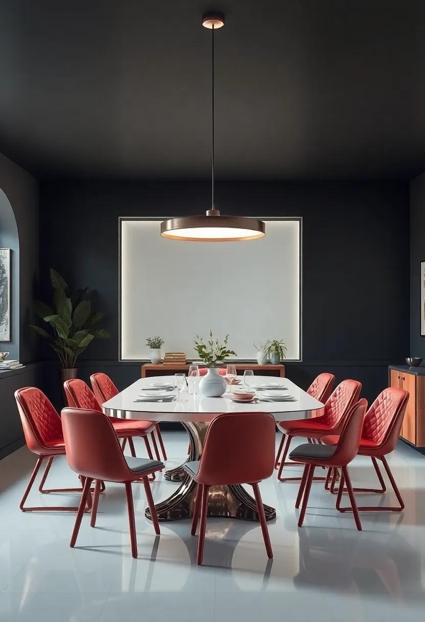 Retro Futurism: Blend ‍vintage elements⁢ with futuristic ⁢decor for ⁣a dining ​room ‌that embraces both⁤ past and future in a ⁤visually captivating way
