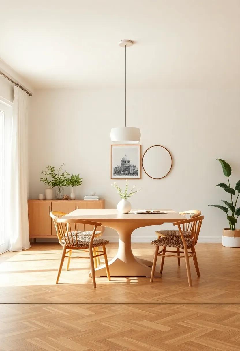 Scandinavian ⁢Simplicity:‍ Embrace light colors,functional ⁢furniture,and organic shapes for ‍a ⁣tranquil and soothing dining‍ environment