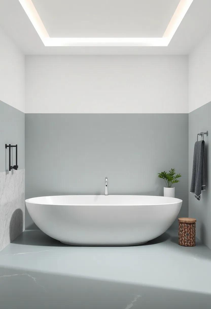 Elevate Your Bathroom with Striking Two-Tone Color Combinations