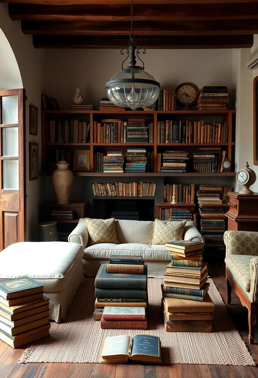 Old Books: Stacks of antique books don’t just tell tales;‌ they‍ also add character, nostalgia, and a ⁤cozy atmosphere