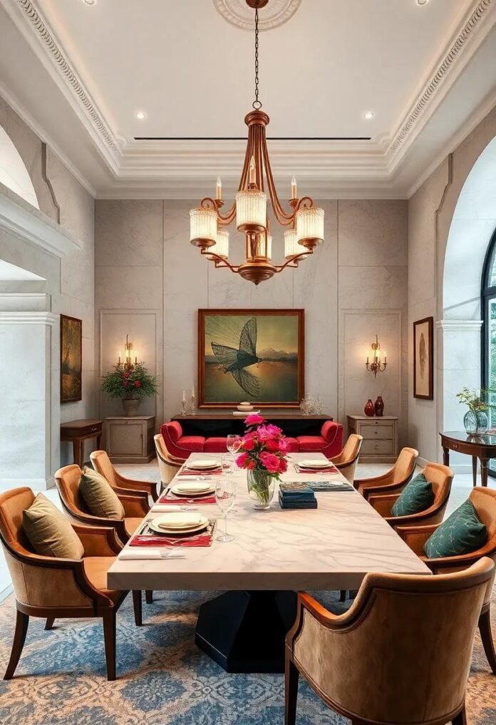 27 Elegant Elements for an Opulent Dining Room with Timeless Classic Furnishings
