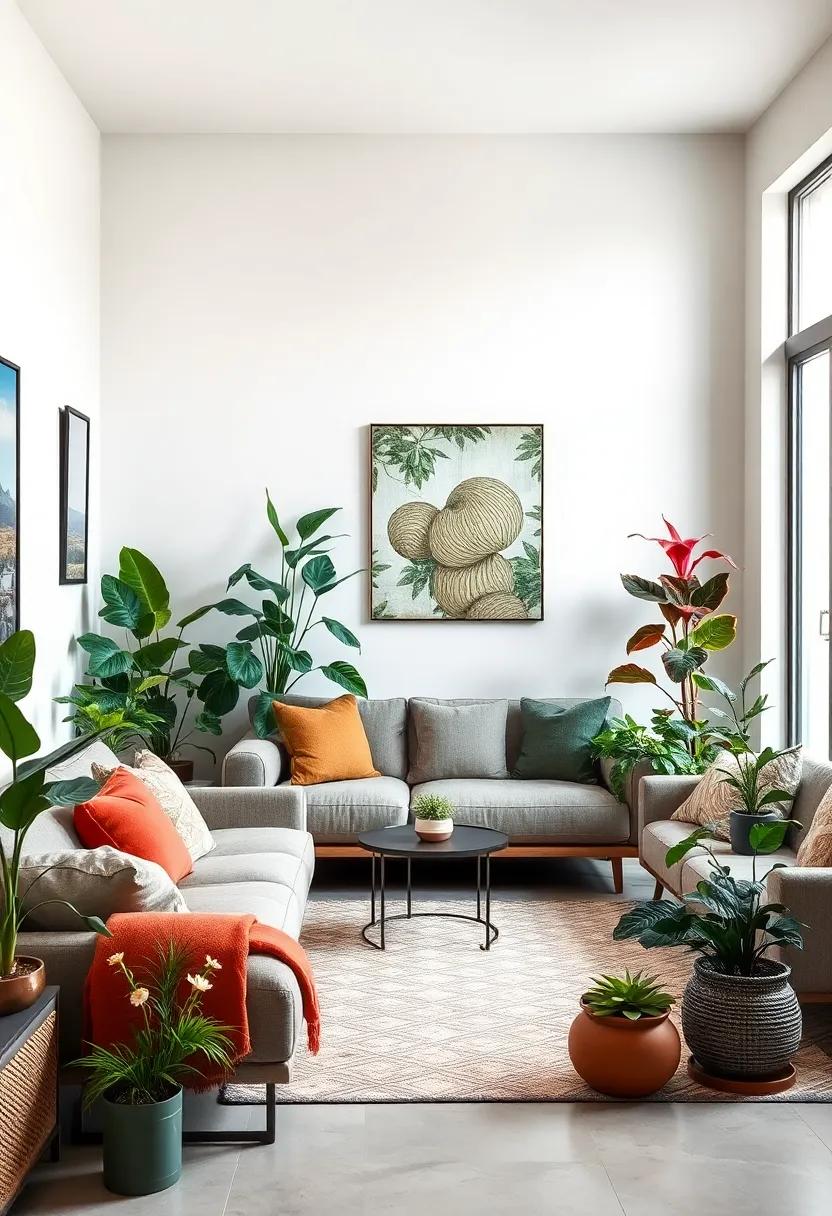 Embrace Color: Select plants⁤ with‍ vibrant ​leaves or ​colorful blooms, such as the striking purple of an African Violet⁤ or the bright red of a Croton, to bring a pop of color to the space