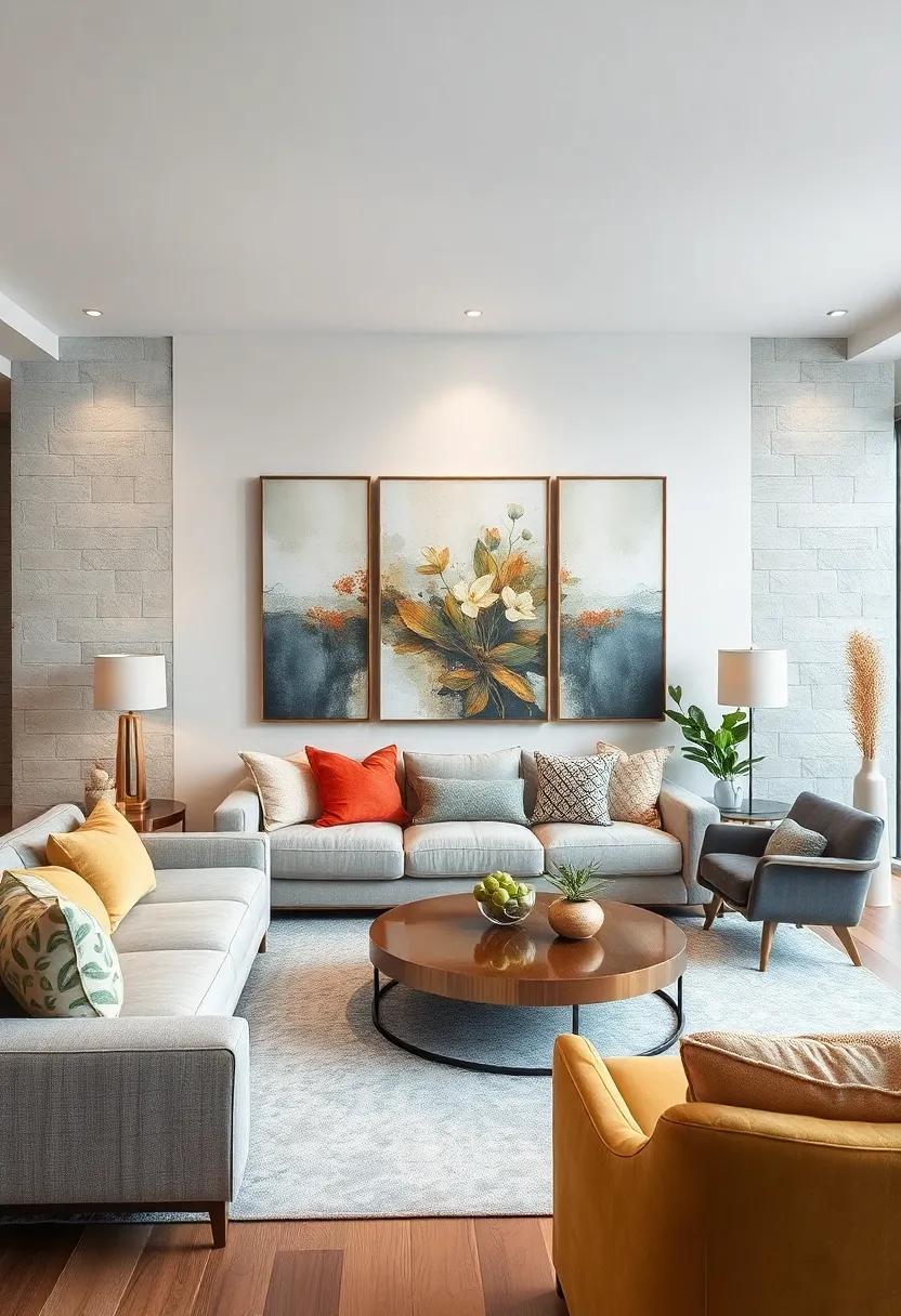 Integrating⁢ Nature-Inspired Abstract Art ‍for an Earthy Feel