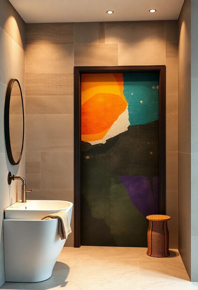 Artistic Mural​ Door: Transform your door⁣ into a canvas with an artistic mural that showcases your creativity and adds personality‌ to⁢ your home