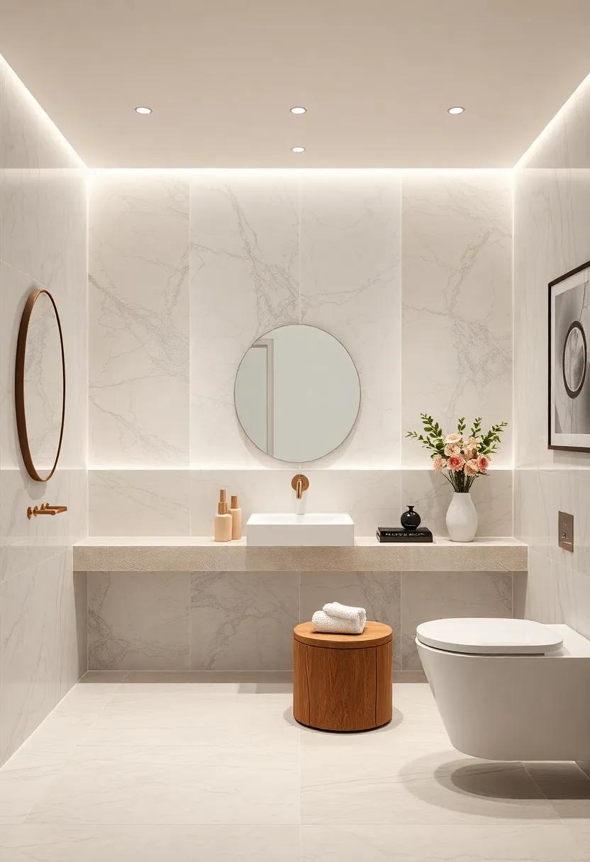 Light-infused Thassos Marble: Use bright Thassos marble​ to illuminate the bathroom space, creating⁤ a clean and‍ fresh environment ideal for a morning ⁤routine
