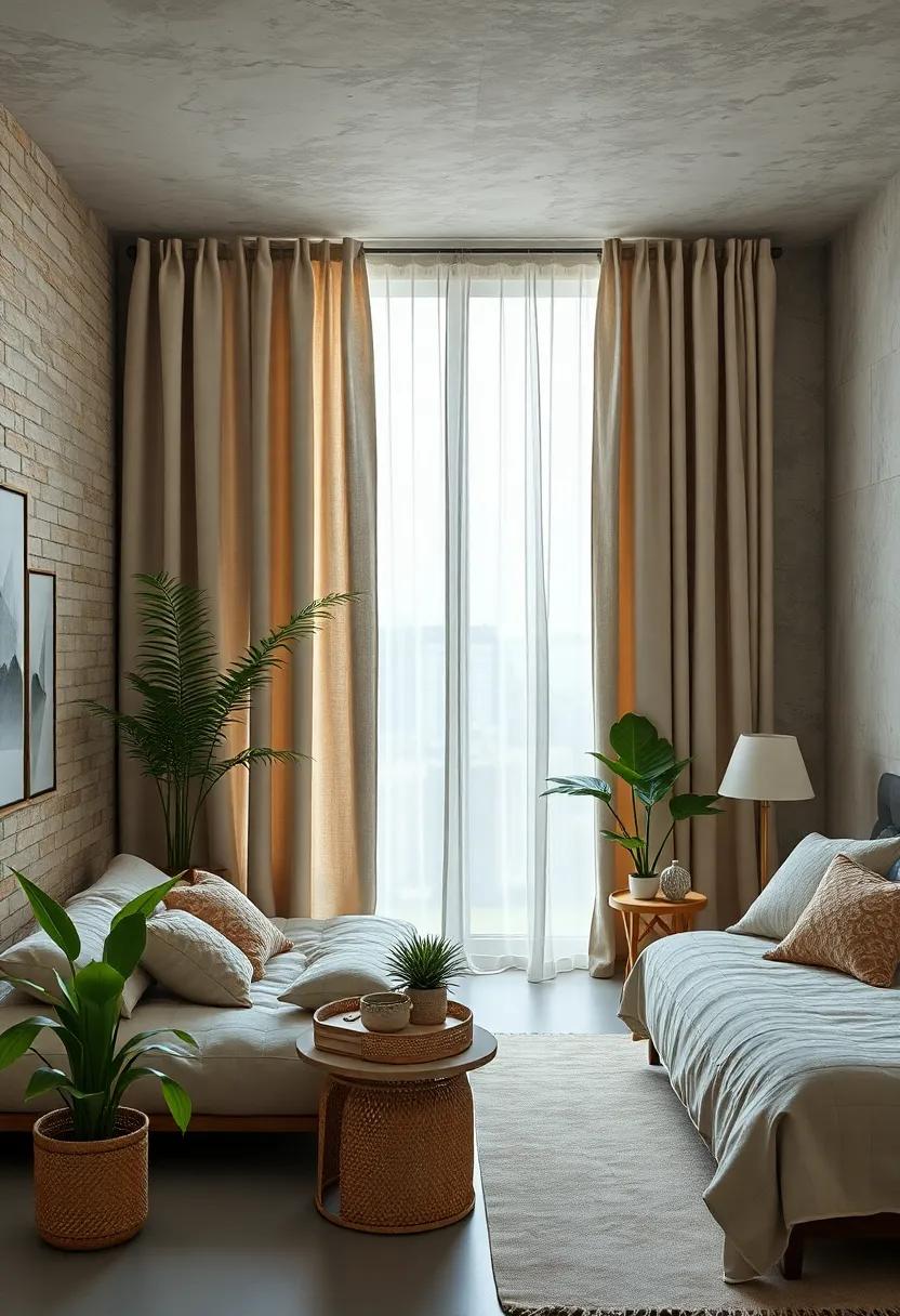 Sublime Shades: Choose muted tones⁣ in natural linen to craft an organic look that harmonizes beautifully with indoor plants and greenery
