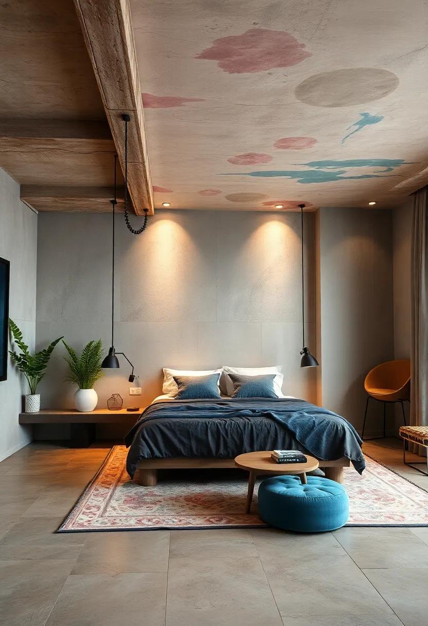 Artistic Ceiling Designs: Tackle the fifth wall with creative paint, ⁤wallpaper, or‌ decorative beams, to surprise and delight every ⁣time ‌you look up