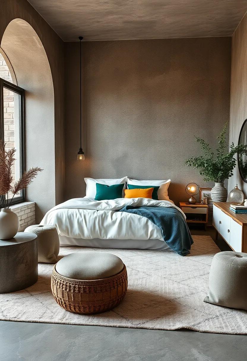 Layered Textures: ⁣Combine different fabrics like soft throws, plush rugs, and velvet pillows to add depth and⁣ warmth to your ‌bedroom oasis