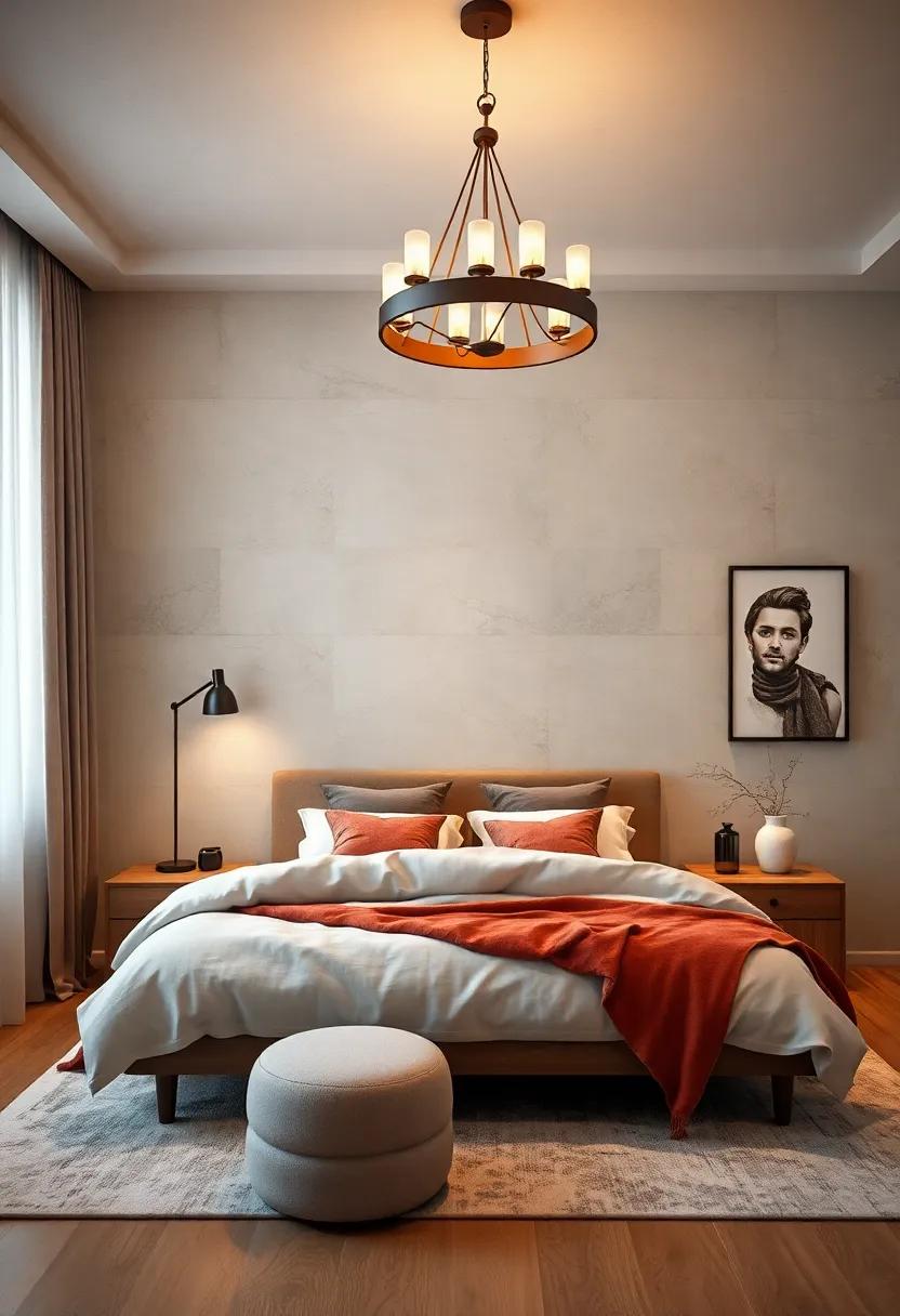 Statement ⁢Lighting Fixtures: Choose an eye-catching​ chandelier or ⁤a modern pendant light to elevate your‍ room’s style and ambiance