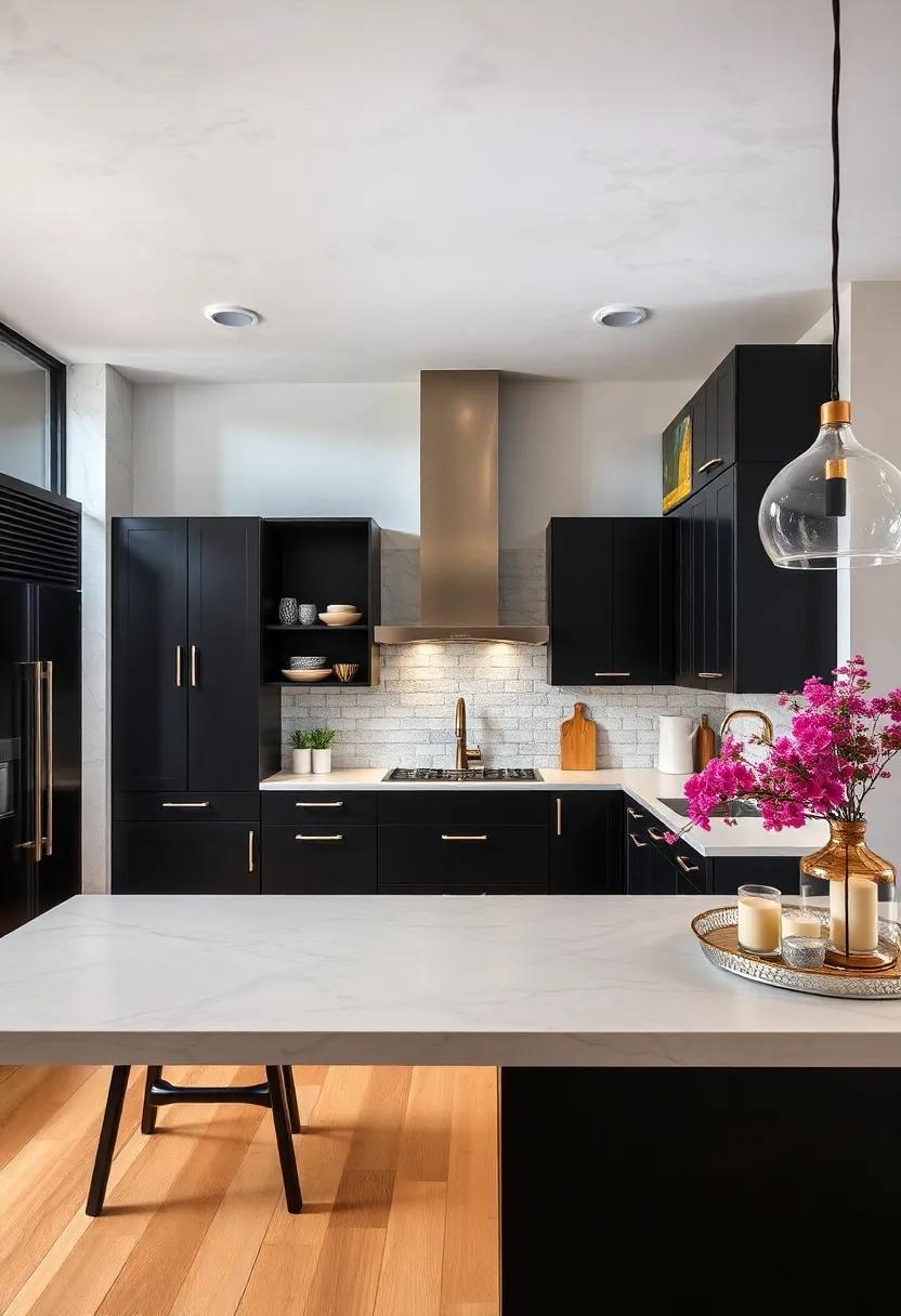 Choose Minimalist Fixtures: Opt for simple, modern⁤ fixtures and faucets that won’t overpower the elegance of your⁢ black ‍cabinets