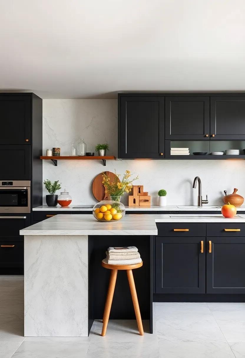 Optimize Storage Solutions: Use clever storage solutions to keep counters clutter-free, allowing the ‌beauty of black cabinets to shine unimpeded