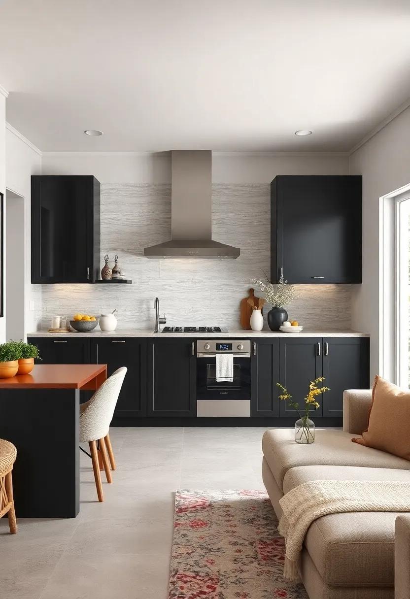 paint Your Walls: consider contrasting paint colors such as white, soft ‍gray,‌ or even bold colors that can elevate⁢ the black cabinets