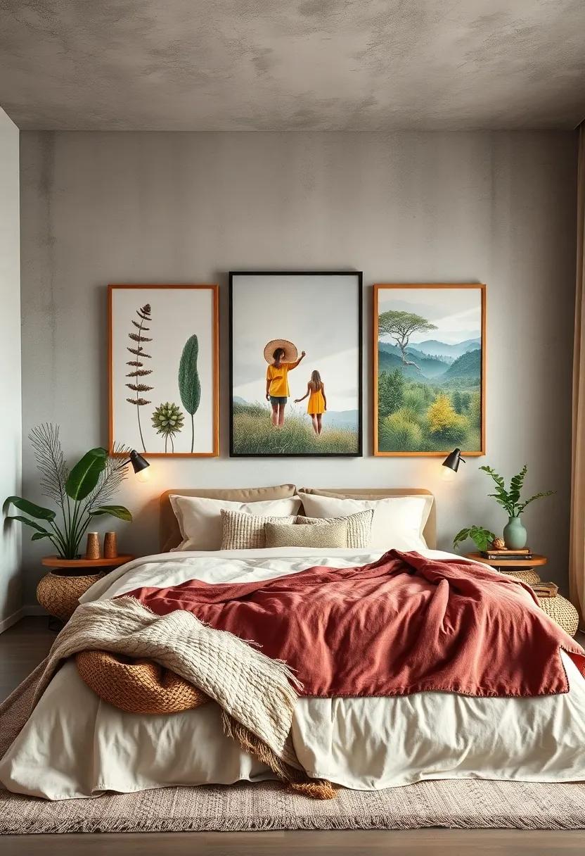 Embrace‍ Nature: Incorporate botanical prints and landscapes to bring the outdoors inside,creating a serene atmosphere in your⁢ boho bedroom