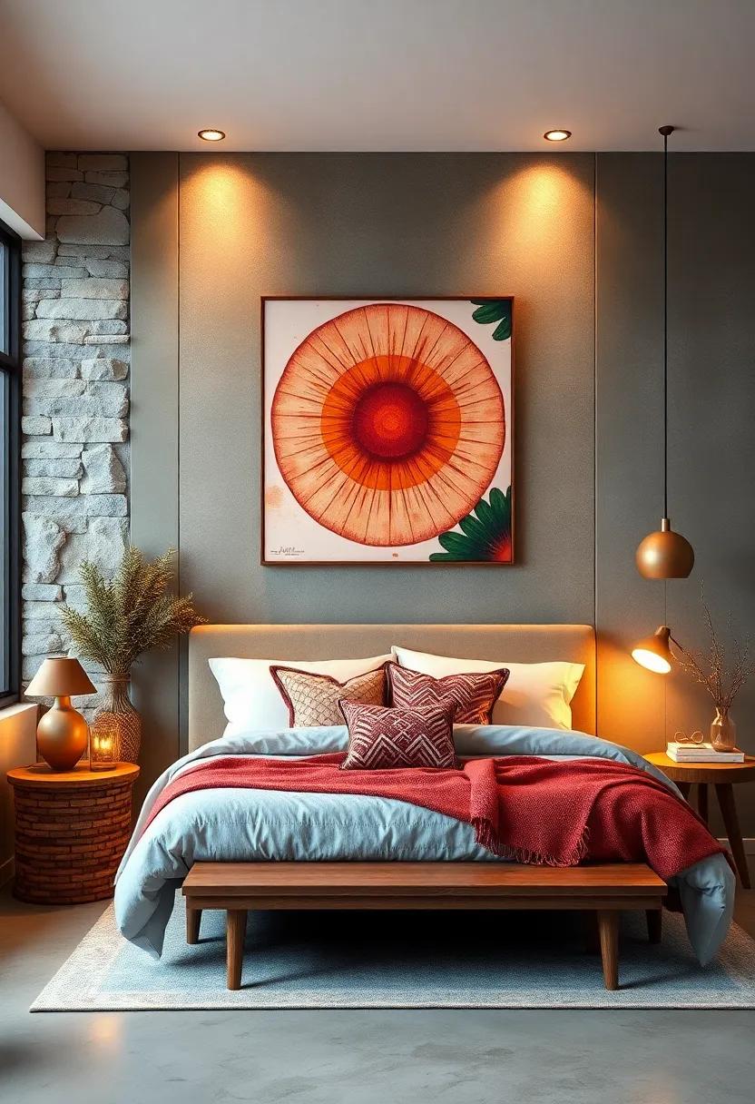 Artistic Lighting: Use illuminated wall art or lighted canvases to create a cozy ambiance and highlight your layered wall ⁤design