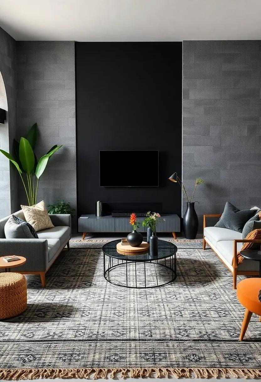 Artisan ⁣Black Hand-Woven Rugs: Invest ‍in‌ artisan black ​hand-woven rugs that contribute warmth‍ while being sustainable and ⁣stylish