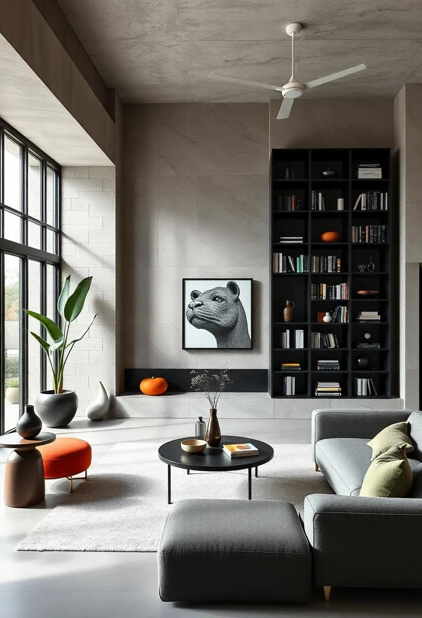 Chic Black Bookshelf: Incorporate a sleek ⁤black bookshelf to display your favorite reads and decorative items, enhancing both functionality and style