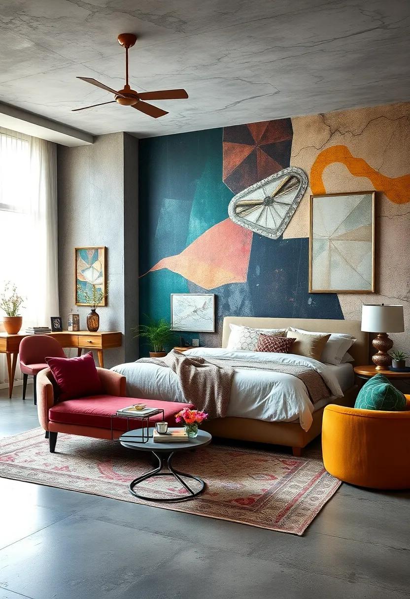 Artistic Murals: Explore bedrooms with stunning ‌murals or wallpaper designs that act as‌ statement backdrops‍ for ‌furnishings, drawing the eye and sparking‍ conversation