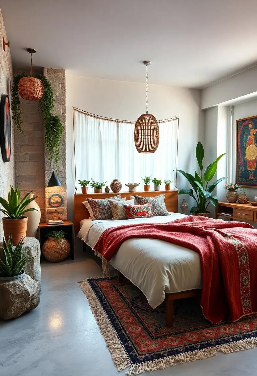 Bohemian Chic: Embrace a free-spirited vibe with layered textiles, eclectic patterns, and ‌an‌ abundance ⁢of plants ‌that bring life‍ and ‌warmth into the space