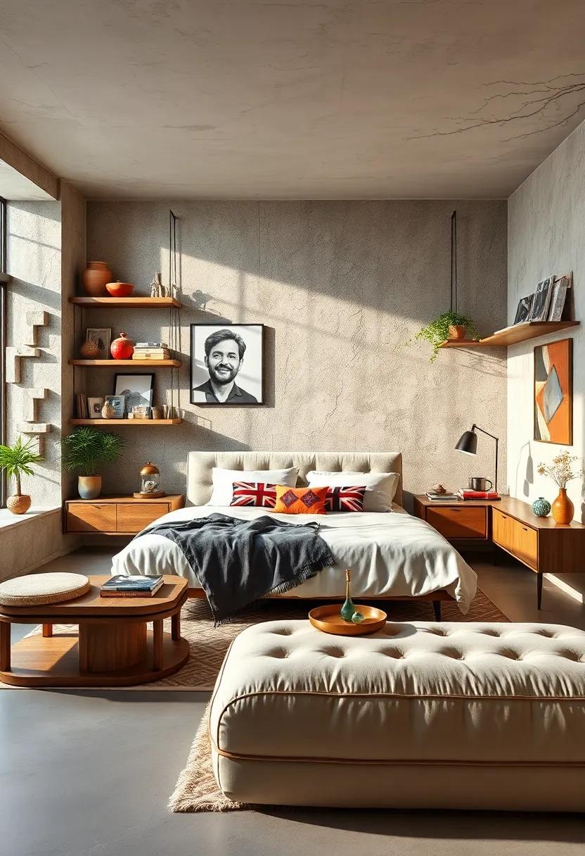 Floating Furniture: explore the‌ option of floating shelves and⁢ furniture to create ‌an⁢ airy‌ feel,⁢ drawing ‌attention to the eclectic decor without ‌cluttering the floor space