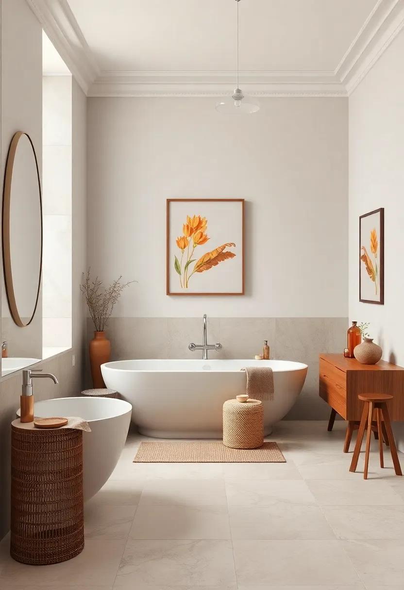 A large mirror framed in wood or⁢ antique finish⁤ to enhance light and create‍ depth