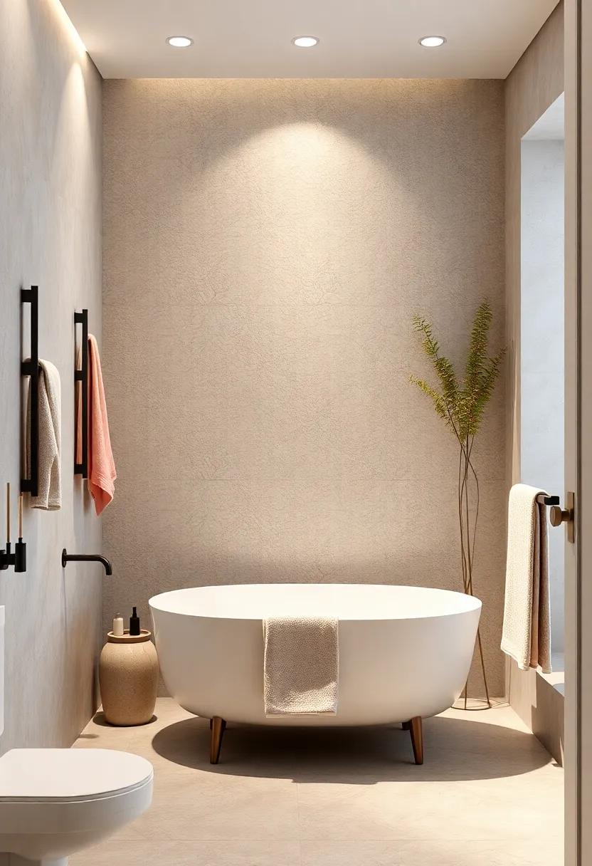 Stylish‍ yet ⁤functional towels bars or hooks to maintain⁣ an elegant appearance