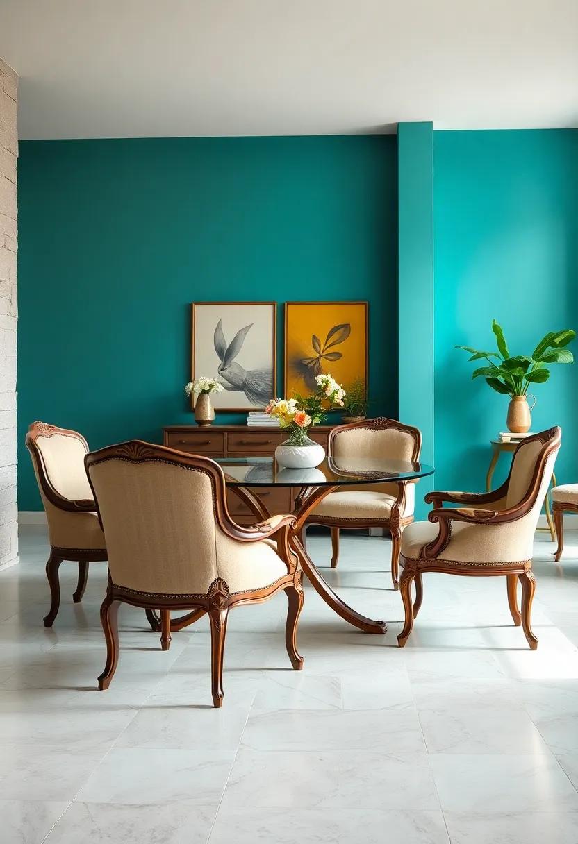 Add Vintage vibes ​with‍ French Provincial Chairs: ‍Graceful ⁢curves and ornate details define these​ chairs, evoking a romantic dining atmosphere