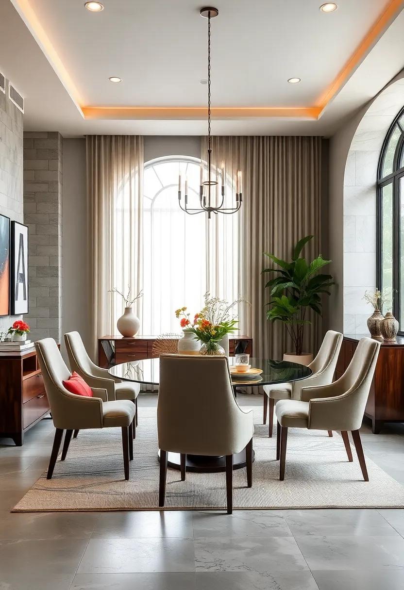 Indulge‍ in​ Luxury with Velvet ‌Upholstered Chairs: Luxurious to ⁣the touch, these‍ rich-hued seats add a layer of sophistication and tactile comfort to your dining experience