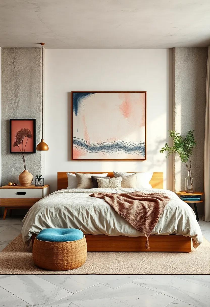 Artistic Touch: Hang‍ a large canvas ⁢or a mural that resonates with ​your style—this will‌ easily transform a‌ blank space into a ​focal⁣ point