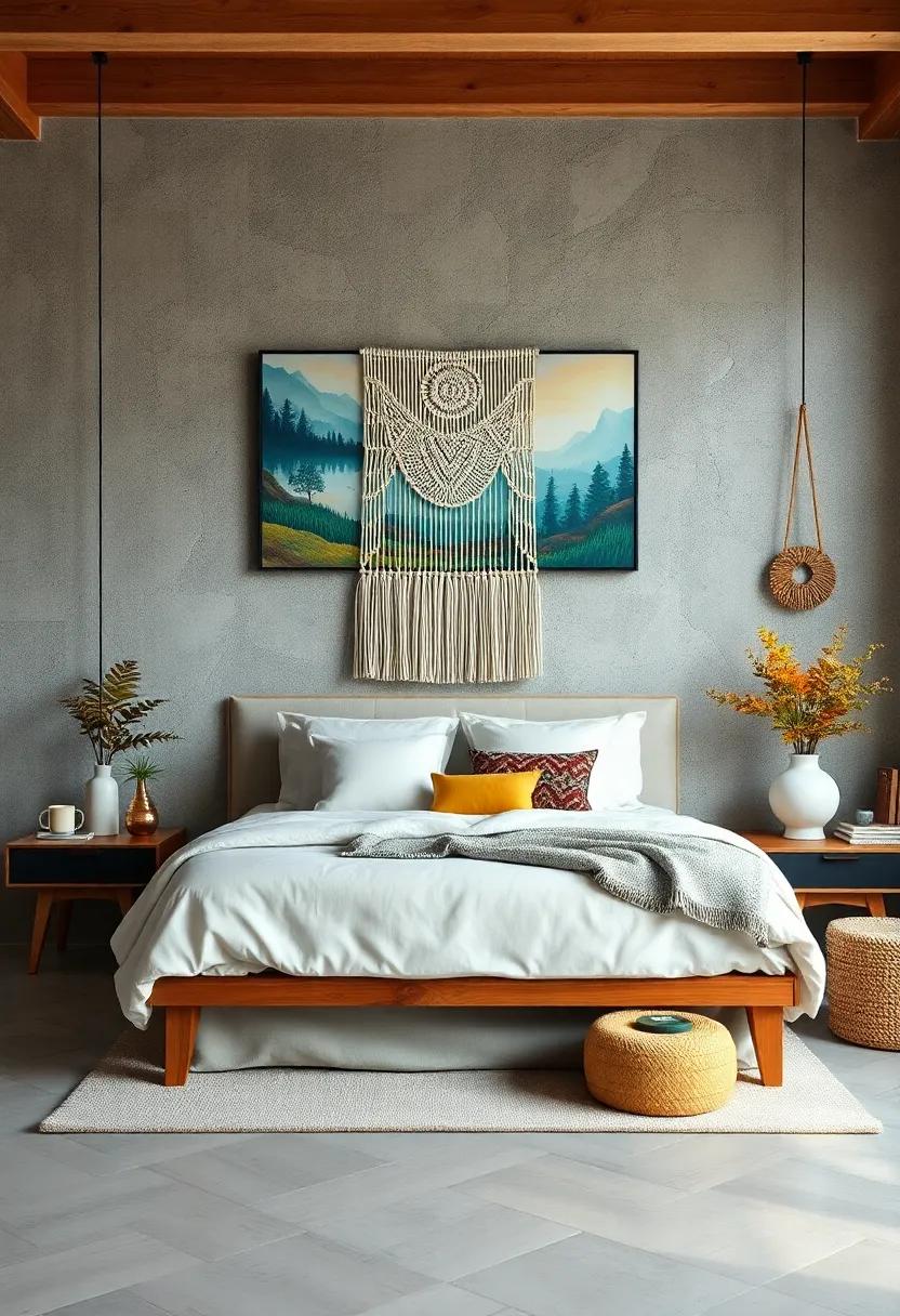 Creative Headboard: Use an oversized piece of art or a DIY macrame wall hanging as an alternative headboard, steering ⁤away from ‌traditional choices