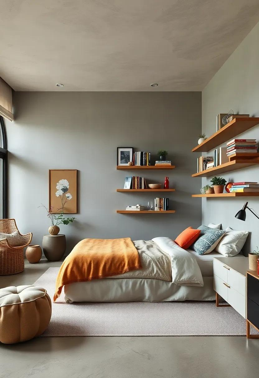 custom Shelving: ​Install open shelves to display ​your⁣ favorite ‍books and ⁣decorative ‌items,allowing for both creativity and practicality