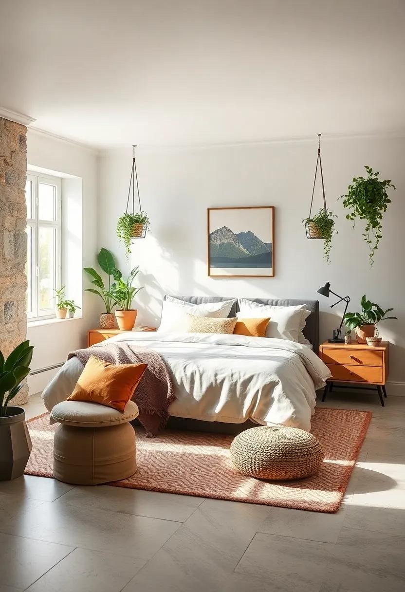 Greenery Galore: Add a touch of nature with potted plants or hanging ⁤planters that breathe life into ⁣your bedroom and enhance the cozy ambiance