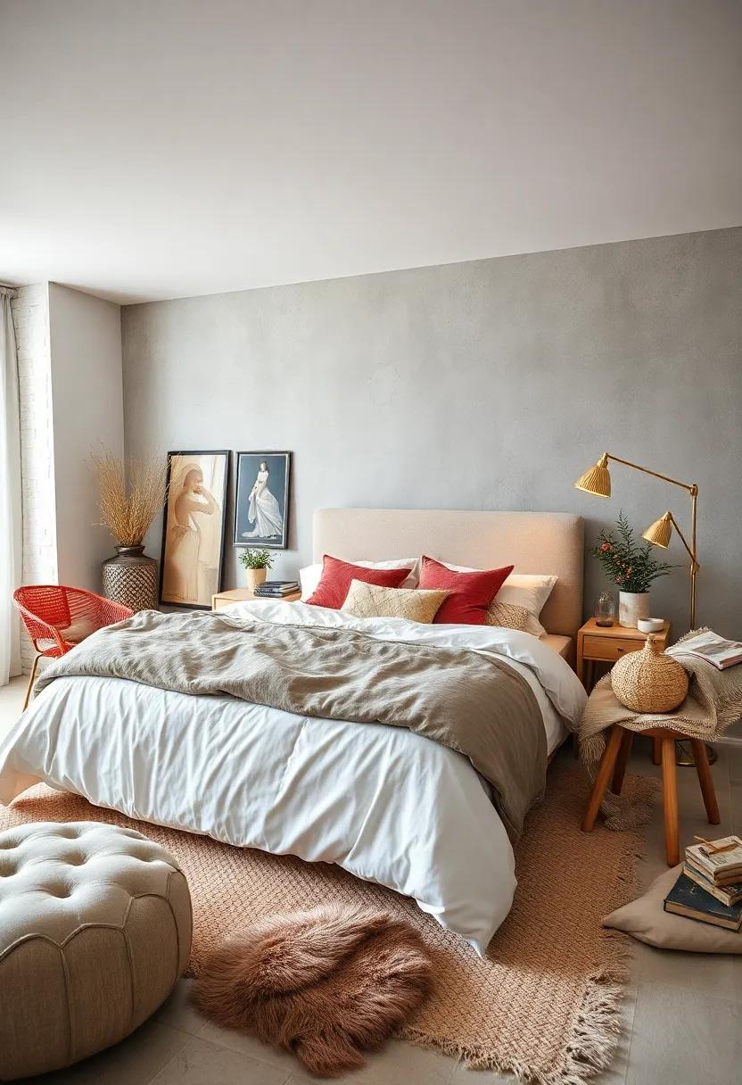 Textile Diversity: Use an‌ assortment of fabrics, from soft faux ⁣furs to woven textiles, to add intrigue⁣ and richness ​to your eclectic⁣ space