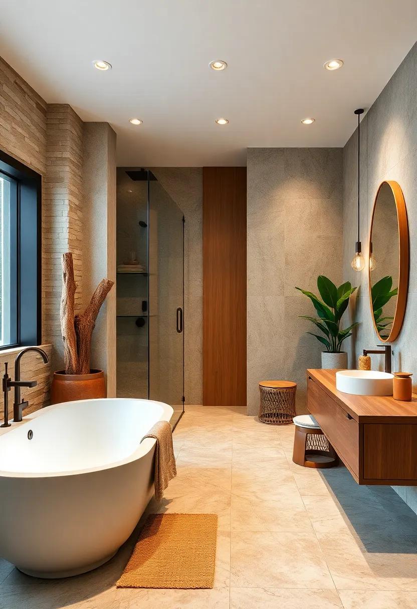 Natural Escapes: Create‍ a spa-like atmosphere using wooden‍ accents ⁢in‌ bathrooms,⁣ helping⁤ to evoke a calm, ‌organic feel