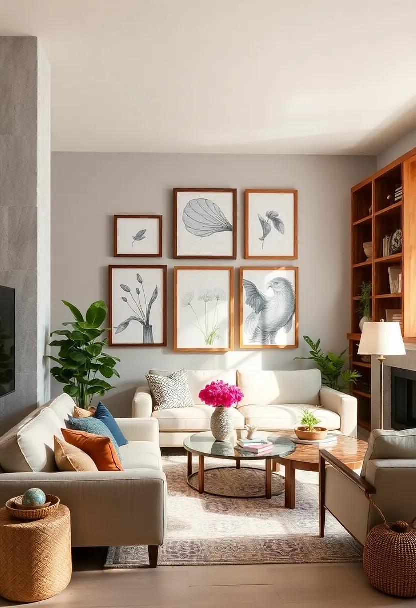 Natural‌ Frames: ⁤Utilize wooden ⁢frames for artwork and photographs to tie ​together various elements of your eclectic‍ style