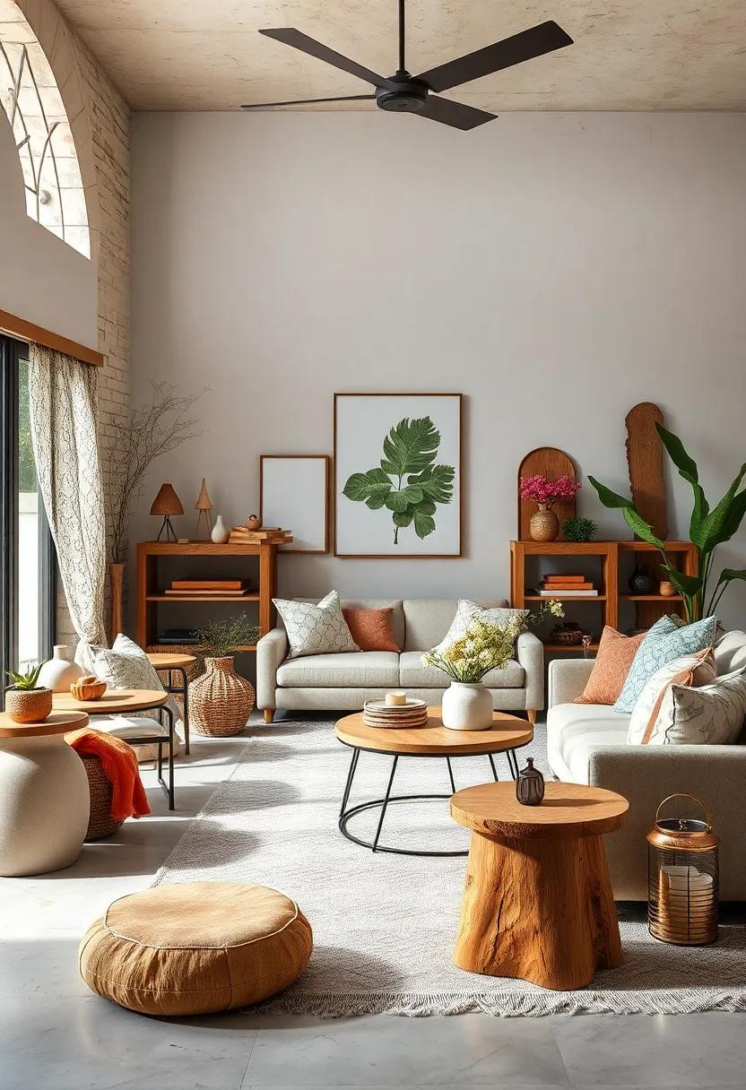Layering Heights: Utilize wooden stools or nesting tables at varying‍ heights to create ⁤visual interest in⁢ your ‍arrangements