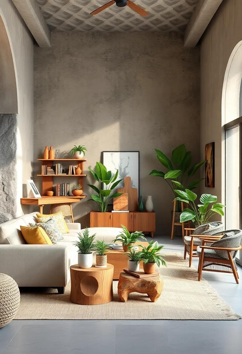 plant Pairings:⁢ Use wooden plant ⁣stands or pots to highlight greenery and create a harmonious‍ blend of nature and⁤ decor