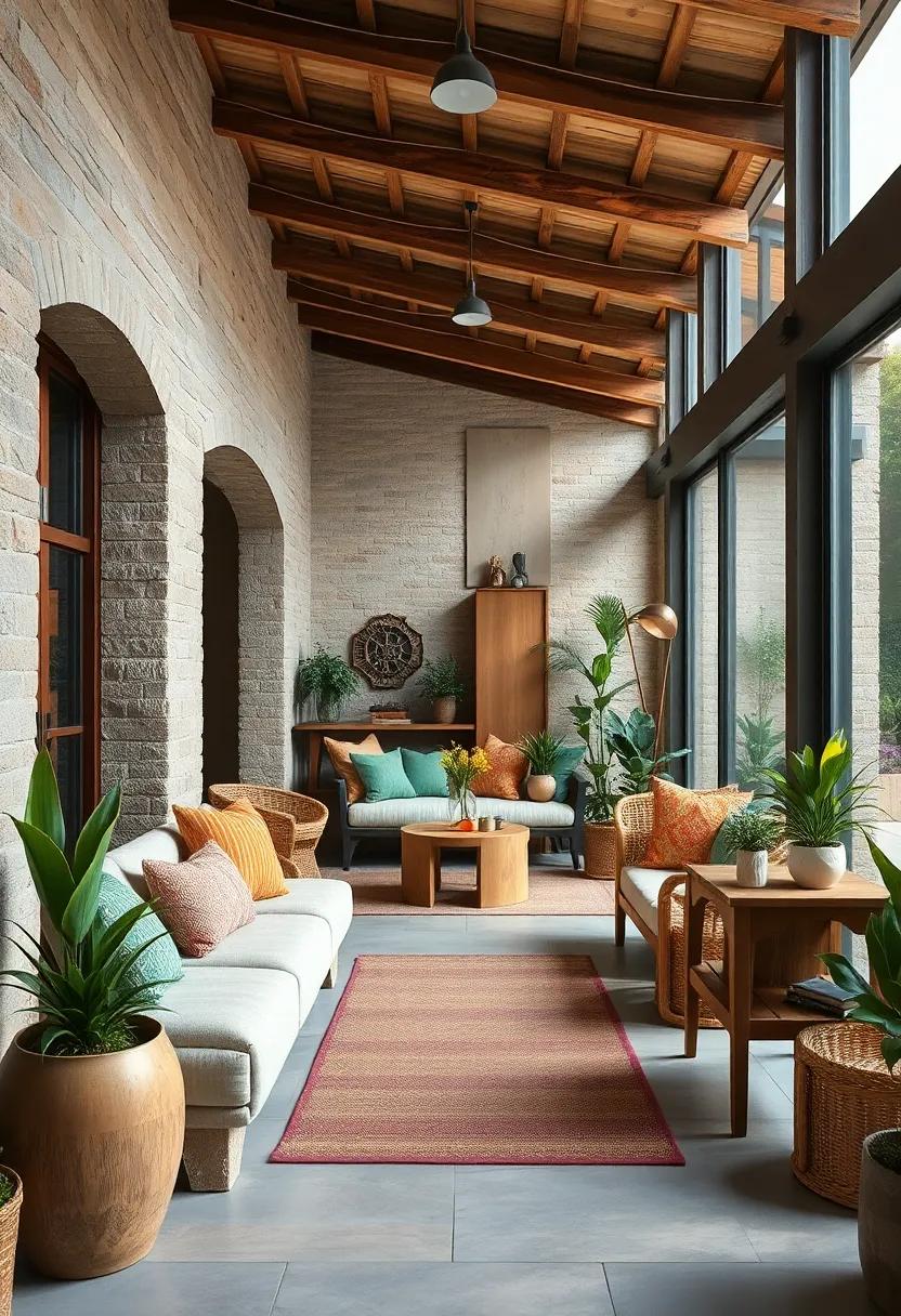 Outdoor⁤ Connection: ‌Incorporate wooden‌ benches or garden decor to create a seamless transition between indoor and outdoor spaces