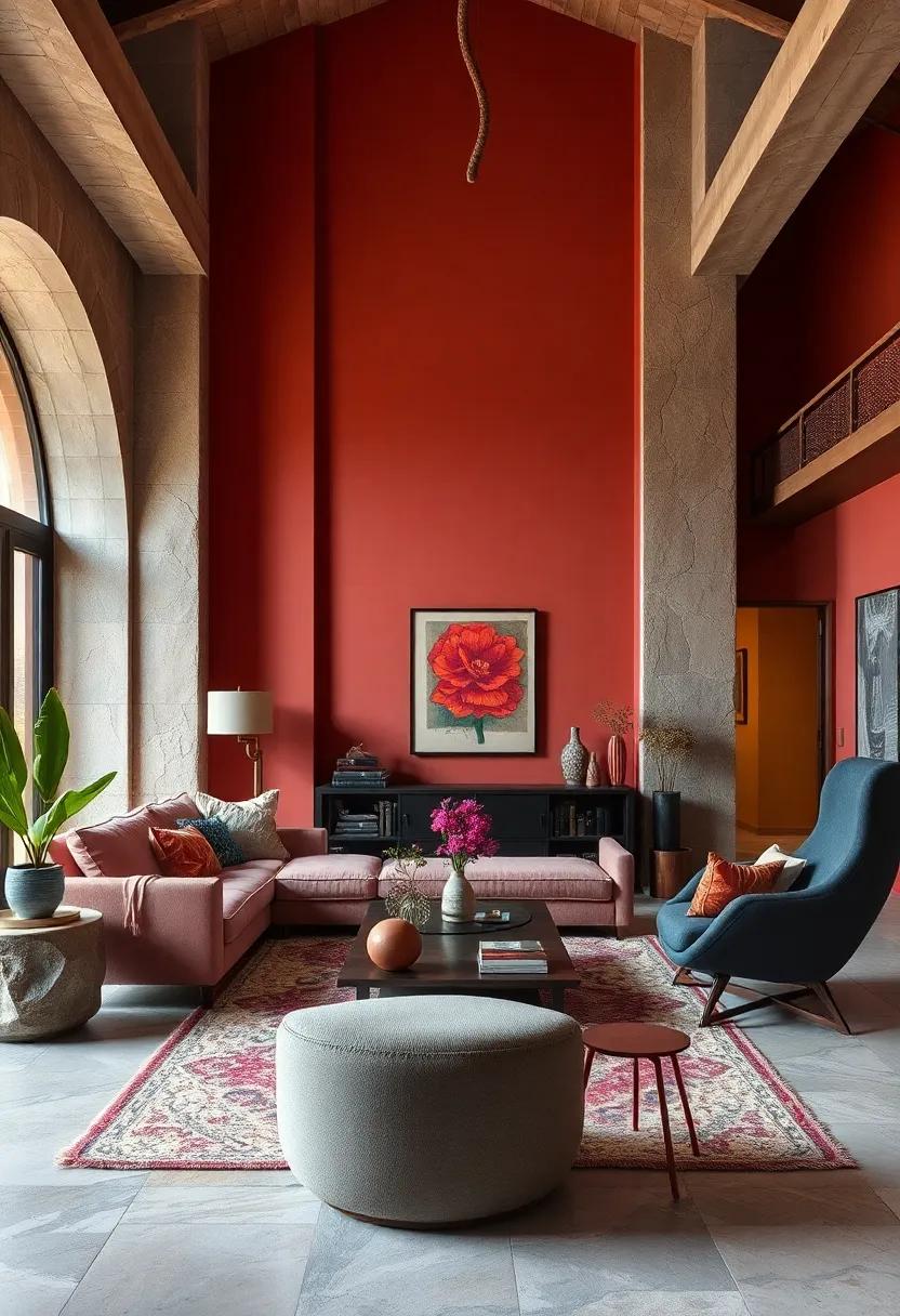 Artistic Furniture: Select ⁣statements ⁣pieces that showcase sculptural forms and​ unexpected colors ⁤for functional art