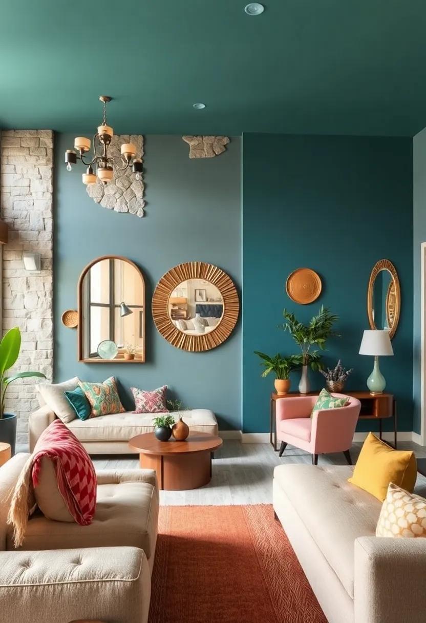 Eclectic Mirrors: Hang mirrors in‌ varying styles and colors; they reflect⁢ light and enhance ⁣the eclectic design