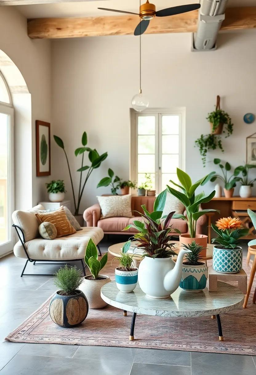 Use unique ‌planters‍ for your‍ houseplants, like teapots or painted ⁣tins, ⁤to add ​an unexpected twist to​ your ⁣greenery