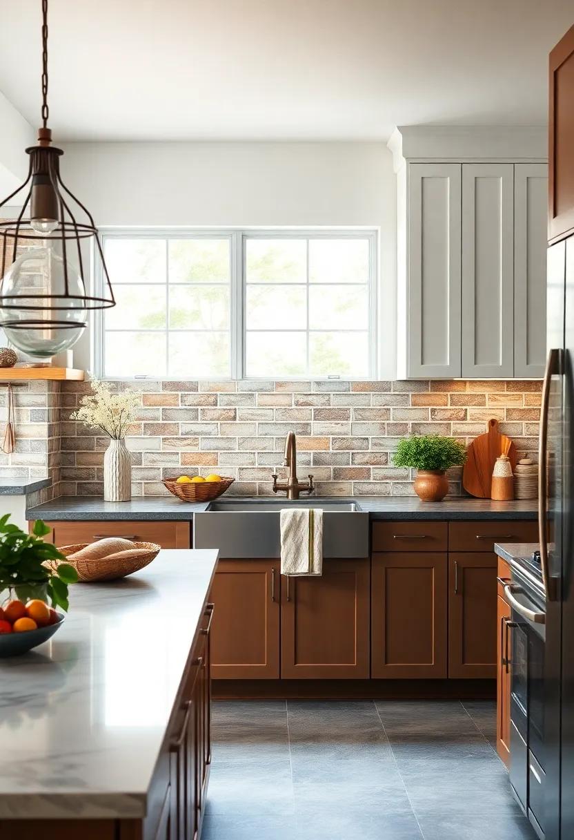 Colored Glass Tiles: Use glass in earthy tones to bring in ​a ​splash of color that adds dimension and‍ brightness while ⁤maintaining rustic elegance