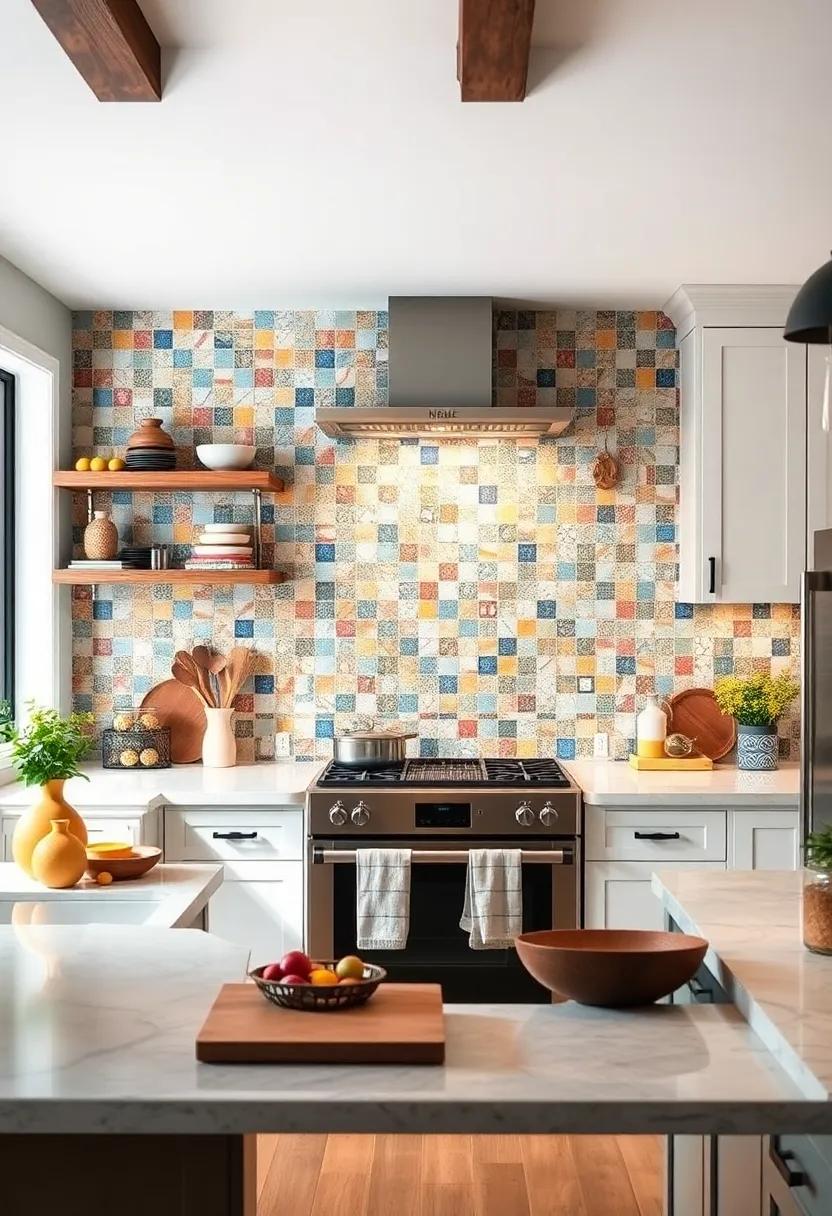 mosaic​ Glass‍ Art: Combine​ colors, shapes, and textures with bespoke mosaic tiles​ to create an eye-catching artistic focal point