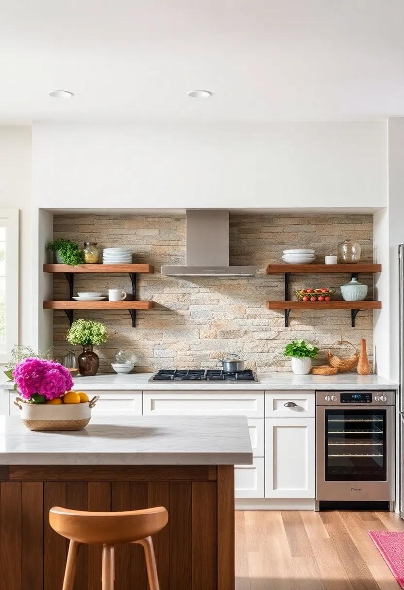 Natural stone Mosaic: Use irregular‌ stones for a⁤ breathtaking backsplash that showcases the beauty‍ of nature‌ and adds an artisanal ⁤touch