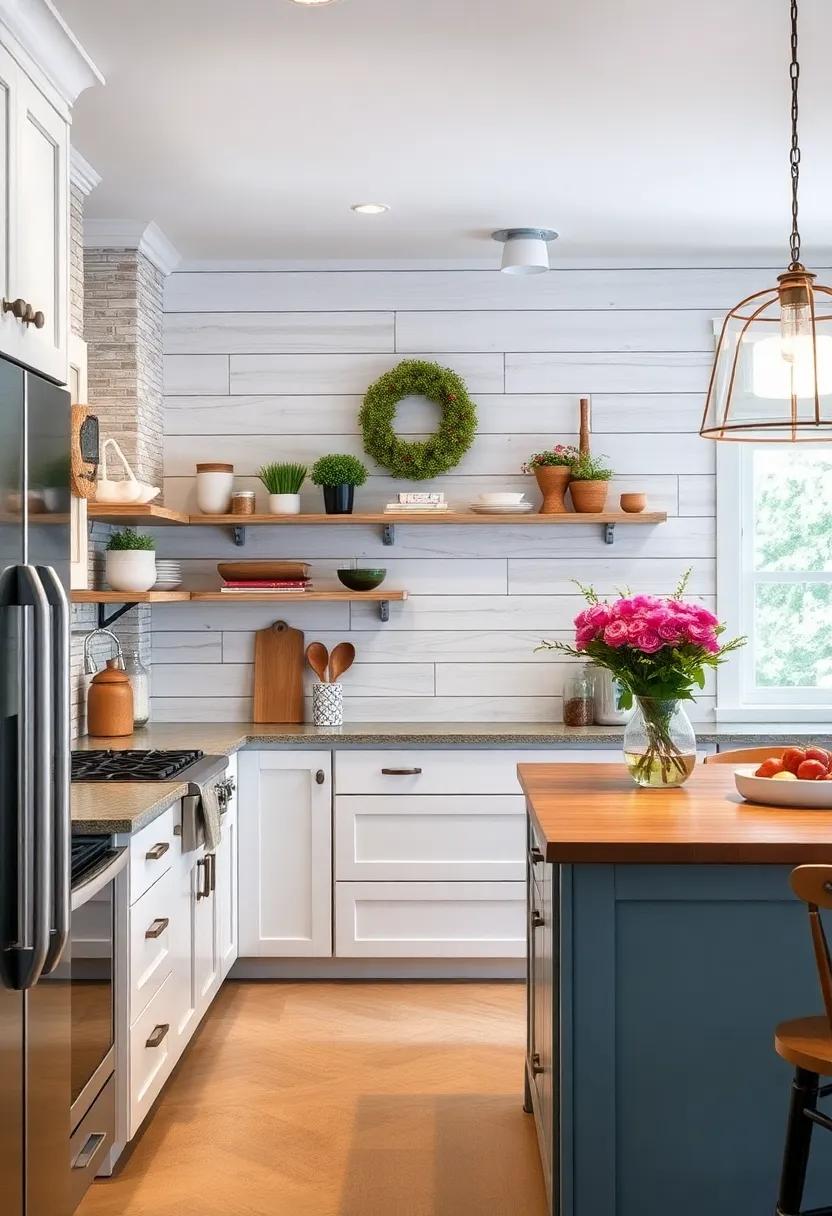 Shiplap⁣ Paneling: Bring a ​touch of coastal farmhouse charm with painted or natural wood shiplap ‌that adds texture and warmth