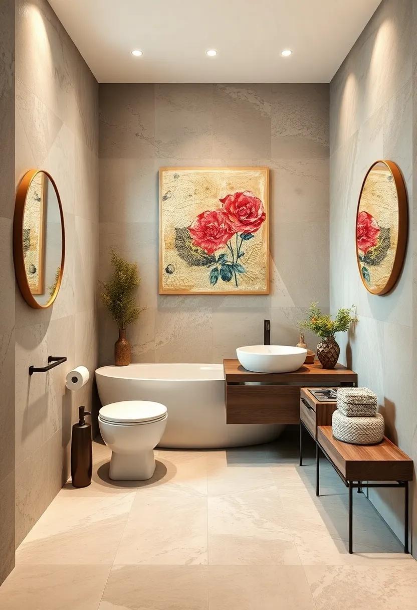 The Allure of Textured Wall Hangings to Add​ Depth⁣ and Interest to ⁤Your Bathroom